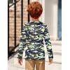 Arshiner Toddler Boys 3 Pack Long-Sleeve Henley T-Shirts Casual Cotton Graphic Shirt for 2-9 Years(Gray/Camo)