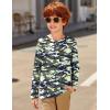 Arshiner Toddler Boys 3 Pack Long-Sleeve Henley T-Shirts Casual Cotton Graphic Shirt for 2-9 Years(Gray/Camo)
