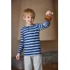 Arshiner Toddler Boys 3 Pack Long-Sleeve Henley T-Shirts Casual Cotton Graphic Shirt for 2-9 Years(Grey/Navy Blue Stripe/Orange Print)