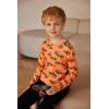 Arshiner Toddler Boys 3 Pack Long-Sleeve Henley T-Shirts Casual Cotton Graphic Shirt for 2-9 Years(Grey/Navy Blue Stripe/Orange Print)