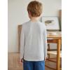 Arshiner Toddler Boys 3 Pack Long-Sleeve Henley T-Shirts Casual Cotton Graphic Shirt for 2-9 Years(Light Blue/Red/Grey)
