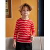 Arshiner Toddler Boys 3 Pack Long-Sleeve Henley T-Shirts Casual Cotton Graphic Shirt for 2-9 Years(Navy Blue/Red Stripe/Grey Print)