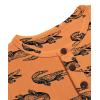 Arshiner Toddler Boys 3 Pack Long-Sleeve Henley T-Shirts Casual Cotton Graphic Shirt for 2-9 Years(Orange Print/Blue/Gray)