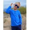 Arshiner Toddler Boys 3 Pack Long-Sleeve Henley T-Shirts Casual Cotton Graphic Shirt for 2-9 Years(Orange Print/Blue/Gray)