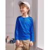 Arshiner Toddler Boys 3 Pack Long-Sleeve Henley T-Shirts Casual Cotton Graphic Shirt for 2-9 Years(Orange/Blue Stripe/Grey Print)