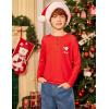 Arshiner Toddler Boys 3 Pack Long-Sleeve Henley T-Shirts Casual Cotton Graphic Shirt for 2-9 Years(Red/Green)
