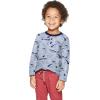 Arshiner Toddler Boys 3 Pack Long-Sleeve Henley T-Shirts Casual Cotton Graphic Shirt for 2-9 Years(Royal Blue/Yellow Stripe/Grey Print)