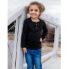 Arshiner Toddler Boys 3 Pack Long-Sleeve Henley T-Shirts Casual Cotton Graphic Shirt for 2-9 Years(White/Black/Brown)