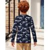 Arshiner Toddler Boys 3 Pack Long-Sleeve Henley T-Shirts Casual Cotton Graphic Shirt for 2-9 Years(White/Navy Blue)