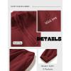 Arshiner Toddler Boys Letter Embroidery Half Zip Sweatshirt & Pants Set Fuzzy Fleece Fall Winter Outfits 2~6 Years(Burgundy)