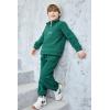 Arshiner Toddler Boys Letter Embroidery Half Zip Sweatshirt & Pants Set Fuzzy Fleece Fall Winter Outfits 2~6 Years(Green)