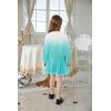 Arshiner Toddler Girl Clothes Long Sleeve Pullover Sweatshirt and Tutu Skirt 2 Piece Outfits Kids Clothing Set Party Dress(Blue White)