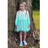 Arshiner Toddler Girl Clothes Long Sleeve Pullover Sweatshirt and Tutu Skirt 2 Piece Outfits Kids Clothing Set Party Dress(Blue White)
