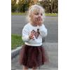 Arshiner Toddler Girl Clothes Long Sleeve Pullover Sweatshirt and Tutu Skirt 2 Piece Outfits Kids Clothing Set Party Dress(Leopard)