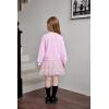 Arshiner Toddler Girl Clothes Long Sleeve Pullover Sweatshirt and Tutu Skirt 2 Piece Outfits Kids Clothing Set Party Dress(Light Pink)