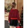 Arshiner Toddler Girl Clothes Long Sleeve Pullover Sweatshirt and Tutu Skirt 2 Piece Outfits Kids Clothing Set Party Dress(Red Plaid)