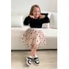 Arshiner Toddler Girl Clothes Long Sleeve Pullover Sweatshirt and Tutu Skirt 2 Piece Outfits Kids Clothing Set Party Dress(Stars Sequins Beige)