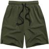 Arshiner Boys Athletic Shorts Kids Youth Quick Dry Summer Shorts Running Hiking Casual with Pockets 5-13 Years(Army Green)
