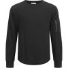 Arshiner Boy’s Loose Long Sleeve Solid/Tie-Dyed Print Curve Hem T Shirt for 5-12 Years(Black)