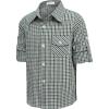 Arshiner Boy’s Plaid Button Down Shirt Long Sleeve Roll Up Casual Shirts with Pocket 4-11 Years(Green/White Check)
