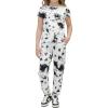 Arshiner Girls Clothes 2 Piece Summer Outfits Drop Shoulder Top Pullover Sweatpants Jogger Set Sweatsuits Tracksuits 6-14Y(Black and White)