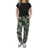 Arshiner Girls Clothes 2 Piece Summer Outfits Drop Shoulder Top Pullover Sweatpants Jogger Set Sweatsuits Tracksuits 6-14Y(Camo)