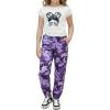 Arshiner Girls Clothes 2 Piece Summer Outfits Drop Shoulder Top Pullover Sweatpants Jogger Set Sweatsuits Tracksuits 6-14Y(Purple Camo)