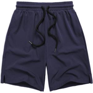 Arshiner Boys Athletic Shorts Kids Youth Quick Dry Summer Shorts Running Hiking Casual with Pockets 5-13 Years(Navy Blue)