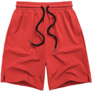 Arshiner Boys Athletic Shorts Kids Youth Quick Dry Summer Shorts Running Hiking Casual with Pockets 5-13 Years(Red)