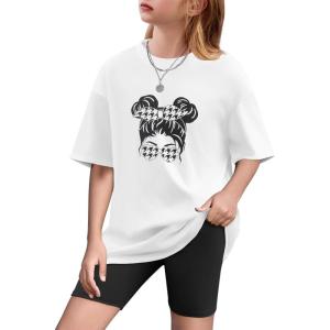 Arshiner Girls Clothes Summer 2 Piece Outfits Drop Shoulder T-Shirts and Biker Shorts Kids Fashion Clothing Sets(Black)