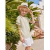 Arshiner Boys Button Down Shirt Short Sleeve Knit Shirt Summer Vintage Fashion Casual Beach Shirts for Kids 3-14 Years(Beige)