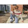 Arshiner Boy’s Cable Knitted Sweater Half Zip Lightweight Casual Pullovers for Kids 3-12 Years(Jersey Knit Off White/Red Srtiped)