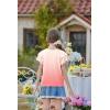 Arshiner Girls Ruffle Short Sleeve T Shirts Cute Little V Neck Tops Kids Summer Casual Blouses Clothes 5-12 Years(Gradient – Pink)