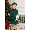 Arshiner Girls Sweaters Turtleneck Kids Tunic Long Sleeve Knit Chunky Pullover Jumper Tops(Green)