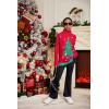 Arshiner Girls Sweaters Turtleneck Kids Tunic Long Sleeve Knit Chunky Pullover Jumper Tops(Xmas Pattern)