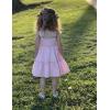 Arshiner Girls Spaghetti Strap Dress Toddler Summer Dresses Kids Beach Casual Sundresses with Pockets for 1-7t(Pink)