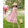 Arshiner Girls Cami Summer Dress Casual Sleeveless Sundress with Pockets for 5-14 Y(Light Pink)