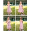 Arshiner Girls Cami Summer Dress Casual Sleeveless Sundress with Pockets for 5-14 Y(Light Pink)