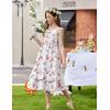 Arshiner Girls Cami Summer Dress Casual Sleeveless Sundress with Pockets for 5-14 Y(Pink Floral)
