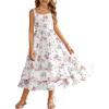 Arshiner Girls Cami Summer Dress Casual Sleeveless Sundress with Pockets for 5-14 Y(Pink Floral)