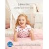 Arshiner Girls Pajamas Cute Lettuce Loungewear Snug Fit Pjs Set Kid Summer Sleepwear(White Strawberries)