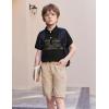 Boys Striped Polo Shirt Short Sleeve Golf Shirt School Uniform Shirts Summer Active Performance Tops for Kid 4-12 Years(Green Camouflage)