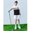 Boys Striped Polo Shirt Short Sleeve Golf Shirt School Uniform Shirts Summer Active Performance Tops for Kid 4-12 Years(White)