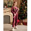 Arshiner Girls 2 Piece Outfit Sweatsuits Set Kids Velour Sweatshirts & Sweatpants Tracksuits Set for Girls(Red)