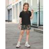 Arshiner Girls 2 Piece Outfits Summer Clothes Fashion Short Sleeve Pullover Tops and Shorts with Pockets Kids Clothing Set(Camouflage)