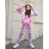 Arshiner 2 Pieces Girls Outfits Tie Dye Sweatsuits Pant Set Long Sleeve Athletic Sweatshirts and Sweatpants with Pockets(F-tie Dye)
