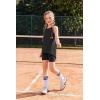 Arshiner Girls 2 Piece Outfits Summer Clothes Sleeveless Pullover Open Back Tank Tops and Biker Shorts Kids Athletic Sets(Black)