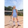 Arshiner Girls 2 Piece Outfits Summer Clothes Sleeveless Pullover Open Back Tank Tops and Biker Shorts Kids Athletic Sets(Light Blue)