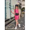 Arshiner Girls 2 Piece Outfits Summer Clothes Sleeveless Pullover Open Back Tank Tops and Biker Shorts Kids Athletic Sets(Rose Pink)