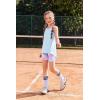 Arshiner Girls 2 Piece Outfits Summer Clothes Sleeveless Pullover Open Back Tank Tops and Biker Shorts Kids Athletic Sets(Tie Dye)